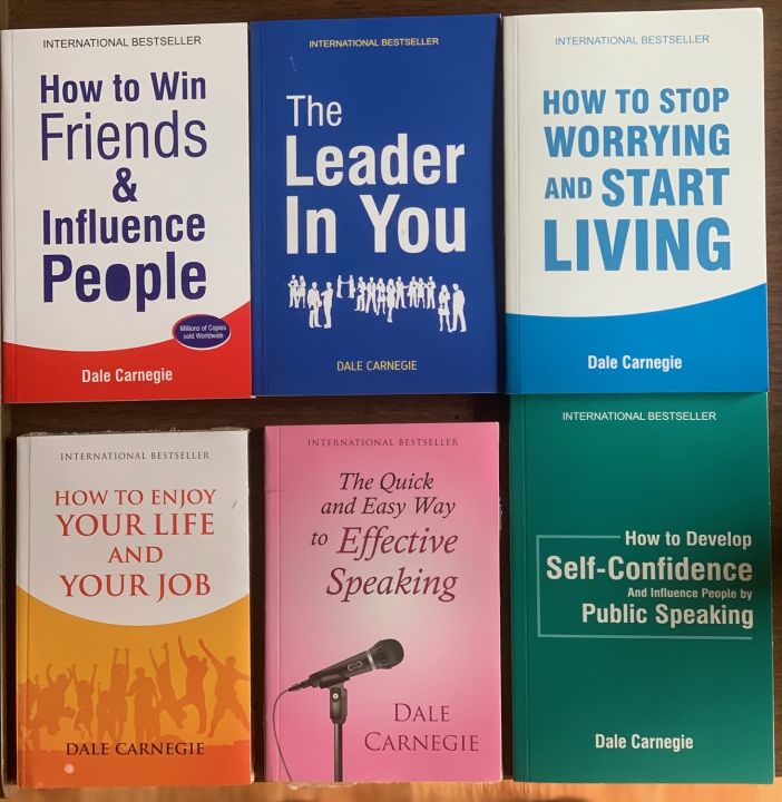 Dale Carnegie Books In English, 6 Best Selling Self Help & Personal Growth Books Set By Dale Carnegie