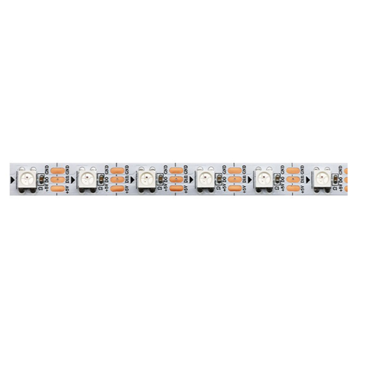 WS2812B Individually Addressable Smart 5V Pixel LEDs/M Individually Addressable IP20 Waterproof Flexible Tape Lamp Bar 60LEDS