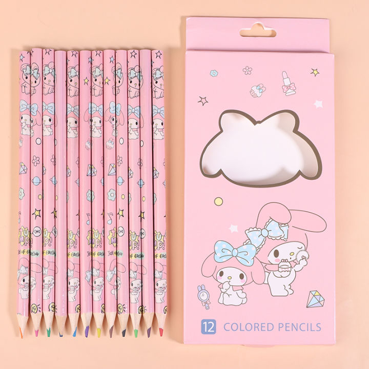12Pack%20Colored%20Pencil%20Cinnamoroll%20Kuromi%20Melody%20Doodle%20Pen%20Draw%20Toy%20Yunshuo%20-%20Image%209