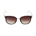 Brown Frame Semi Circle Design Sunglasses For Women. 