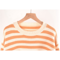 Ladies Striped Casual Sweater Tops L. 