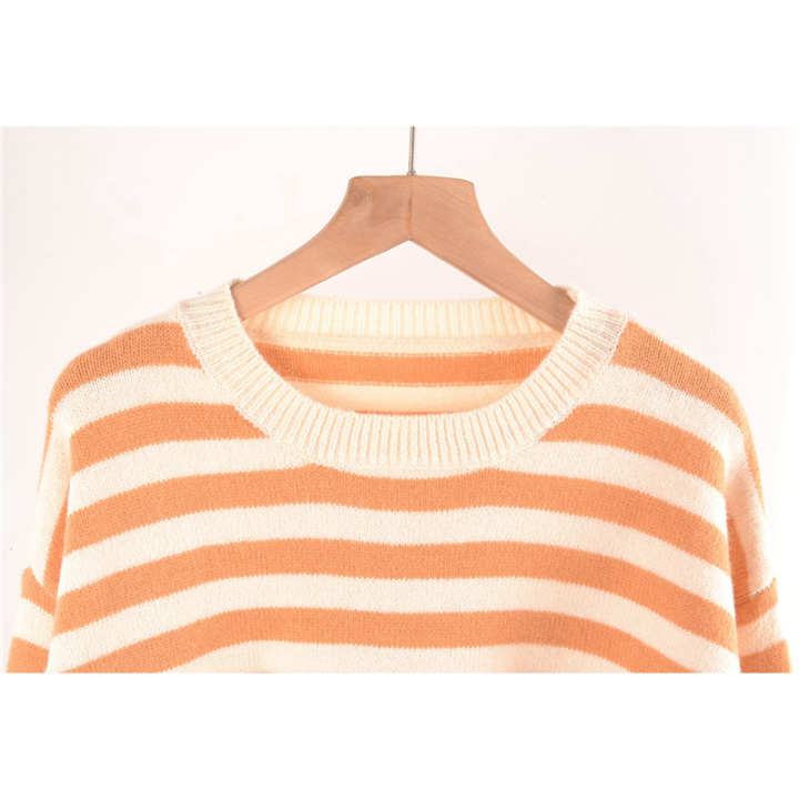 Ladies%20Striped%20Casual%20Sweater%20Tops%20L%20-%20Image%204