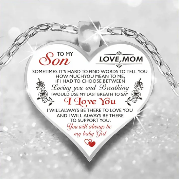 To%20My%20Daughter%20I%20Love%20U%20Mom/Dad%20Heart%20Pendant%20Necklace%20Jewellery%20Gift%20-%20Image%202
