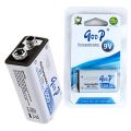 Goop 9V Rechargeable Battery Hr9V For Guitars,Mobile Phone ,Camera ,Remote,Cd Player,Toys- 9 Volts Rechargeable Battery. 