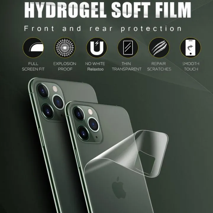 Apple%20iPhone%2013%20Pro-%20Unbreakable%20Membrane/%20Hydrogel%20Membrane%20BACK%20SIDE%20Screen%20Protector%20%5BNOT%20A%20TEMPERED%20GLASS%5D%20-%20Image%205