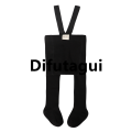 Difutagui VISgogo Baby Girl Boys Tights Cute Footed Pantyhose with New Suspenders Stretch Overalls Stockings Infant Leggings. 