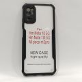 Poco M3 Pro 5G /Redmi Note 10 5G /Note 10T 5G Cover (Same Size-Lcd Display Model) Clear Transparent Bumper Black Cover Case -Non Yellowing. 