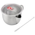 NAMUNY 1000Ml Multifunction 304 Stainless Steel Oil Soup Fat Separator Grease Oiler Filter Strainer Bowl Kitchen Cooking Tools. 