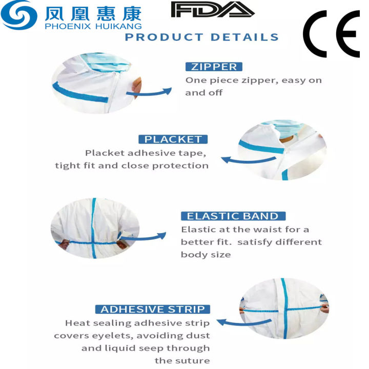 PPE%20SET-%20PHOENIX%20HUIKANG%20Disposable%20Medical%20Protective%20Clothing%20With%20Shoe%20Cover%20-%20Image%204