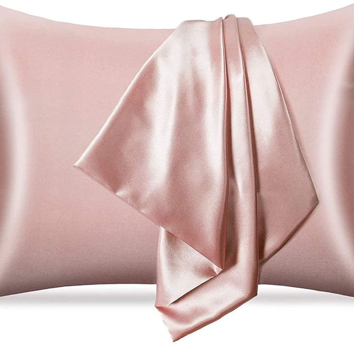 Silk/%20Satin%20Silk%20Pillow%20Case%2017*27%20Inches%20For%20Healthy%20Skin%20And%20Hair.%5B%201%20Piece%20%5D%20-%20Image%203