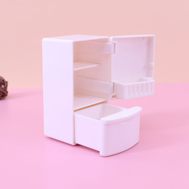 1/12%20Mini%20Dollhouse%20White%20Refrigerator%20With%20Food%20Set%20Kitchen%20Toys%20Miniature%20Furniture%20Fridge%20Decorations%20For%20Kids%20Gift%20YUEYING%20-%20Image%202