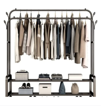 Coat%20hanger%20Rack%20hall%20Shelves%20With%20Heavy%20Duty%20Full%20Body%20Iron%20steel%20Hooks/%20Double/%20Single%20Pole%20Clothe%20Hanger%20Stand%20With%20Shoe%20Rack%20-%20Image%204