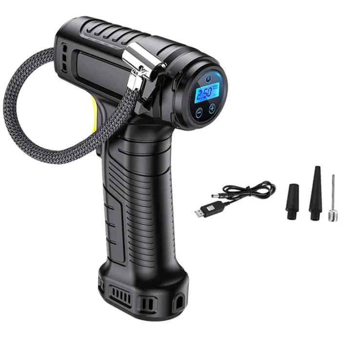 120W Handheld Air Compressor Wireless Digital Inflatable Pump Portable ...