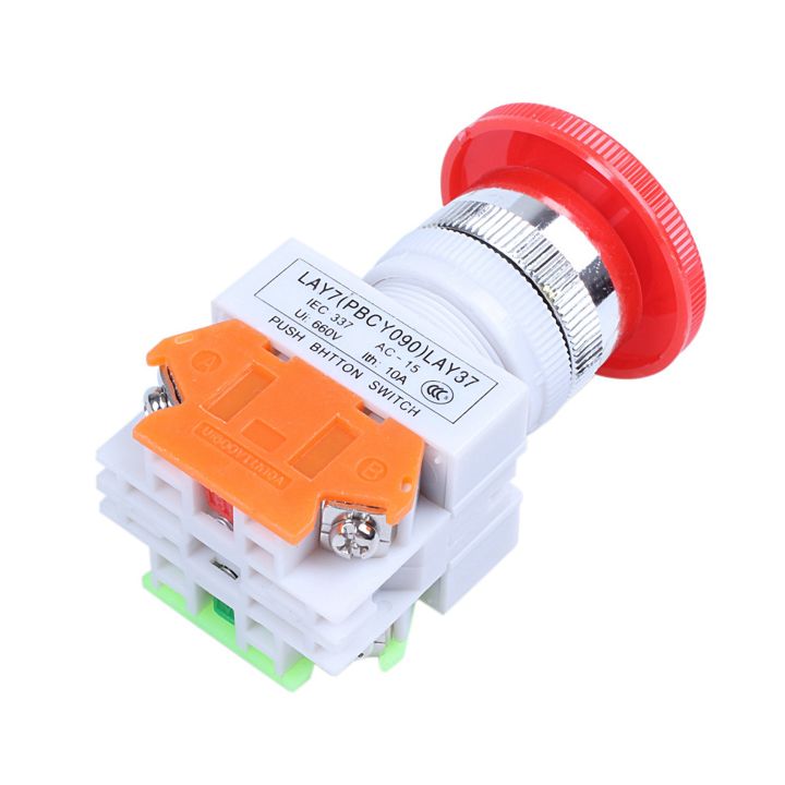 ARELENE%205X%20Red%20Mushroom%20Cap%201NO%201NC%20DPST%20Emergency%20Stop%20Push%20Button%20Switch%20AC%20660V%2010A%20-%20Image%208