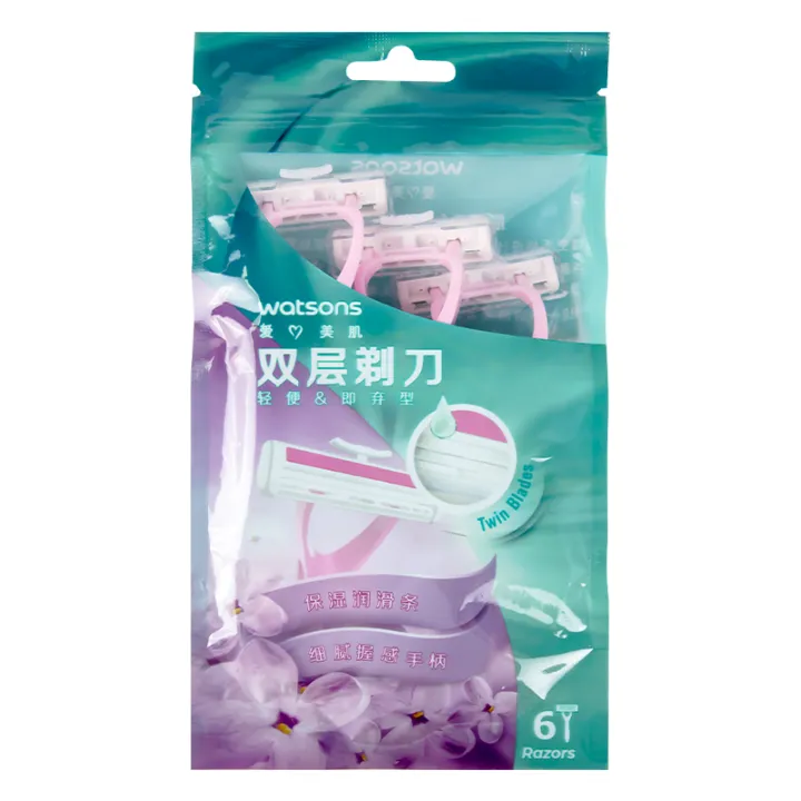 Watsons%20Lightweight%20Double%20Razor%206pcs%20Women's%20Epilator%20Shaver%20Removes%20Armpit%20Hair,%20Private%20Parts,%20Hands%20and%20Legs%20Hair%20Removal%20-%20Image%204