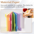 NAMUNY Sticky Notes Divider Sticky Notes Tabs ,Tabbed Self-Stick Lined Bright Colors Notepad, 4X6Inch,2 Pcs 120 Index Notes. 