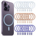 New For MagSafe Metal Magnetic Ring for iPhone 14 13 12 Pro Max XR X Wireless Charging Magnet Sticker Car Holder Magnetic Plate. 