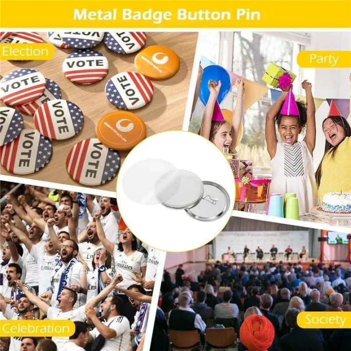 Metal%20Round%20Blank%20Badge%20Pin%20Button%20Maker%20Punch%20Press%20hine%20DIY%20Making%20Parts%20Consumables%20100Sets%2025/32/37/44/58MM%20-%20Image%203