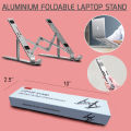 Laptop Stand Creative Folding Storage Bracket for 10-17 inch Tablets Notebook Laptop Premium Quality Aluminum Alloy with free stand bag. 