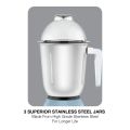 Havells Energia 750W Mixer Grinder, 3 SS Jars. 