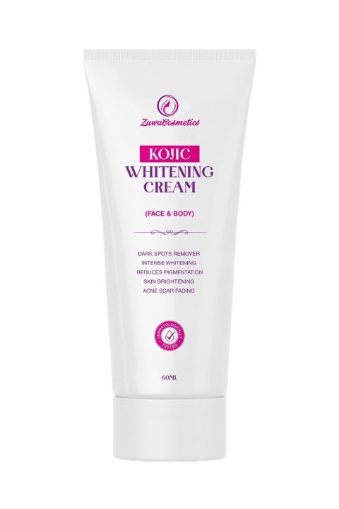 Zuwa Cosmetics Kojic Whitening Cream, 60ml, For face and body