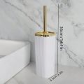 Corner Gap Brush Long-Handle Toilet Brush Hard-Bristled 360° Rotating Bathroom Brush Compact Stand No-Dead Spot Cleaning Toilet Cleaning Brush Bathroom Cleaning. 