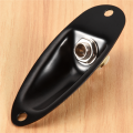 Black Boat Style 1/4inch Guitar Pickup Output Input Jack Plug Socket For Strat Guitar. 