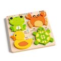 Game 4 in 3D Wooden Puzzles Educational Intelligence Wooden Rainbow Blocks Puzzle Cartoon Aircraft Wooden Puzzle Toy Children. 