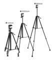 3366 Professional Tripod, Lightweight Tripod For Camera And Mobile Phone, Made Of Aluminium Alloy. 