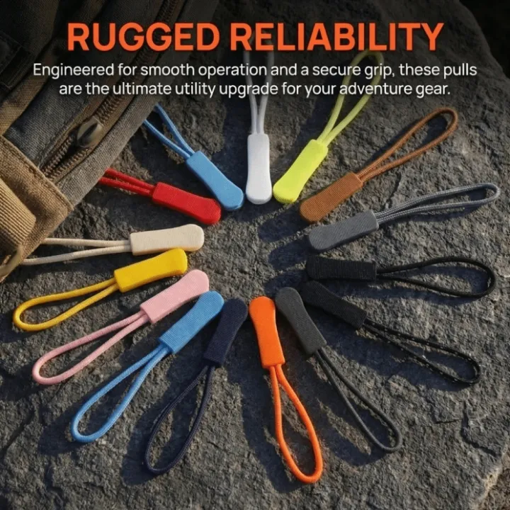 150%20Pcs%20Durable%2015%20Colors%20Zipper%20Pulls%20Strong%20Polyester%20Cord%20Lock%20Mechanism%20Zip%20Clip%20Buckle%20Slider%20Cord%20Rope%20Puller%20for%20Bag%20-%20Image%207