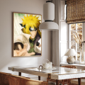 Mural art café bar room DIY stickers retro poster sticky poster port south wind 1pc naruto movie kraft paper aesthetics. 