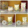 Unique Mini Rotating LED Touch Night Light Rechargeable Dimmable Foldable Paper Lamp Portable Home Decor Folding Table Lamp Travel Gifts. 