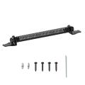 Zishfas Adjustable Door Hinge Latch Adjustable Self Closing Door Spring for Wooden Gates Rust-proof Gate Closer with Automatic Latch for Farm. 