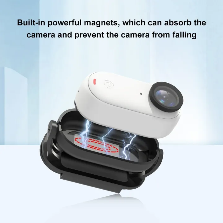 PULUZ%20PU869%20Action%20Camera%20Hat%20Mount%20Clip%20Mount%20Backpack%20Strap%20Clip%20Magnetic%20Mount%20for%20Camera%20180%20Degree%20Rotatable%20Compatible%20with%20Insta360%20GO3/GO2%20-%20Image%203