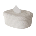 Tissue Box Cover Square Tissue Holders Cotton Rope Covers Rectangular Tissue Box Cute Accessories Decorative Organizer. 