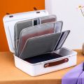 Large Capacity Document Storage Bag Organizer 3-Layer Green. 