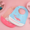 2 pcs Silicon Baby Bibs With Pocket 0 to 2years. 