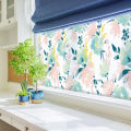 Artsy Home Modern Floral Composition Privacy Window Film Decal 1m x 40cm - Waterproof Room Decor Sticker. 