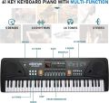 61 Key Electronic Piano Keyboard with LCD Display, Adapter & Microphone | Big Fun 630 A1. 