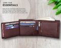 WildHorn Nepal Bombay Brown Genuine Leather RFID Protected Wallet For Men-WH1173 | Fashion Accessory For Men. 