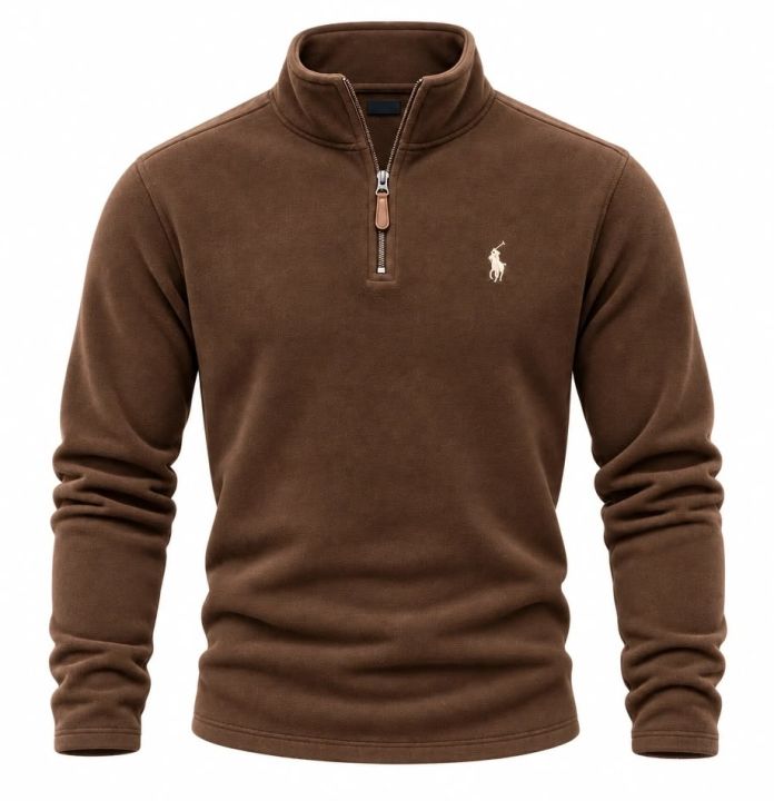 Winter%20Warm%20Polar%20Fleece%20Half%20Zip%20Sweatshirt%20%7C%20Soft%20Thermal%20Pullover%20For%20Men%20-%20Image%203