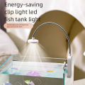 Bedside Lamp 3 Color Modes Mini Clip-on Aquarium Lamp Adjustable Waterproof Fish Clip Lamp Energy Saving Touch Dimming Tabletop Reading Lamp Home Decorations. 