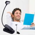 Bedside Lamp Adjustable LED Book Light Flexible Eye Protection Clip-On Lamp Mini 360 Degree Rotation Reading Table Lamp Study. 