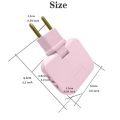 Foldable Extension Socket 180 Degree Rotations EU Power Plug Adapter Wireless Travel Home Office Socket Power. 