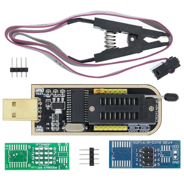 DIY Kit for EEPROM 93CXX / 25CXX / 24CXX Flash BIOS EEPROM CH341A ...