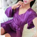 Kimono Style 2 Pcs Satin Night Dress For Women - Multicolor | Free Size | Fashion | Nightie For Women | Women'S Wear |. 