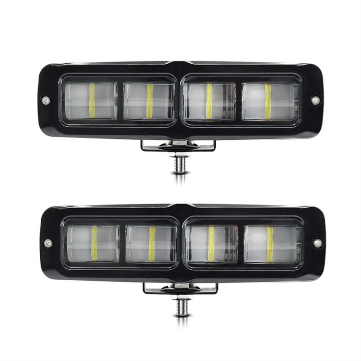 2PCS 6 Inch LED Light Bar, 80W Fog Light Off Road Lights Work Light Bar for Truck SUV ATV Boat Motorcycle Parts Accessories White Light