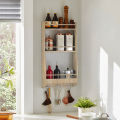 Kitchen Space Saver Rack For Jars Spices Mugs. 