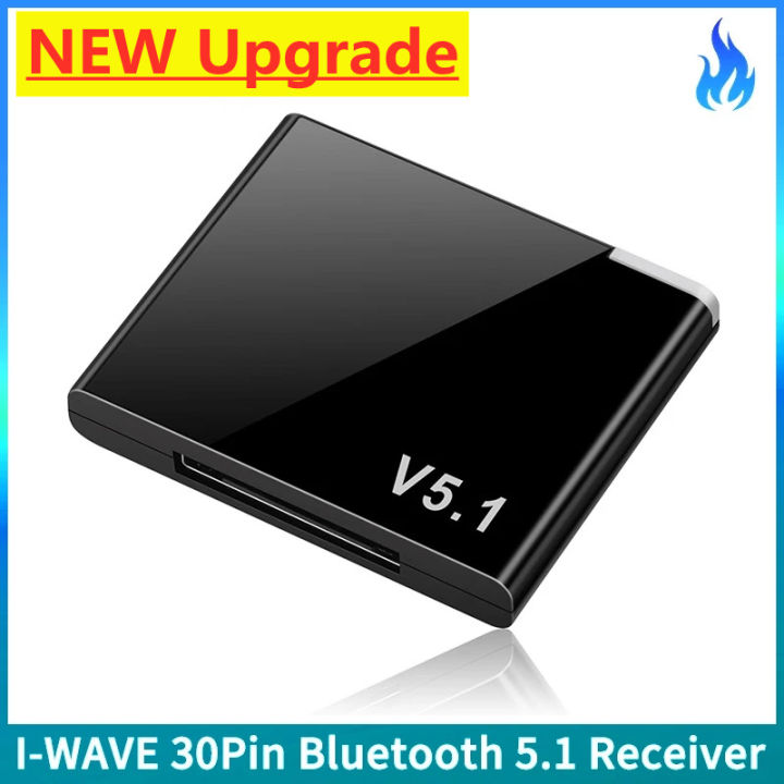 2025 New Speaker iPhone You 5.1 Bluetooth PIN30-IWave Audio Receiver A2DP Music Fan Wireless Adapter iPod30pinJackAnalog