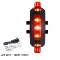 Bike Bicycle Light USB LED Rechargeable Set MTB Road Front Back Headlight Lamp Podazz. 